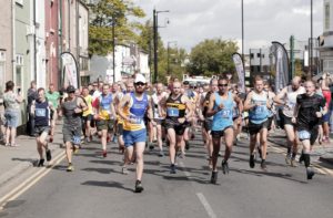 The start of the Eston Nab 10k Challenge Race.